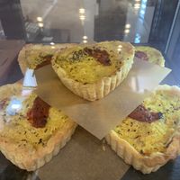 Vegan quiche  at Francesca's in Scarborough