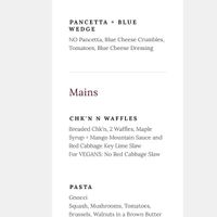   at The Highlands Kitchen + Bar in Lake Lure