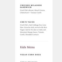   at The Highlands Kitchen + Bar in Lake Lure