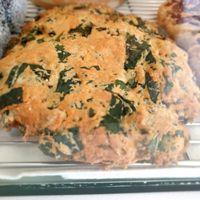 cookie with some sort of leaves 😆 at Omu Omu - 오무오무 in Goyang
