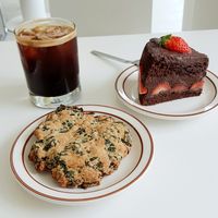 perilla leaf scone 깻잎스콘 - note the size at Omu Omu - 오무오무 in Goyang