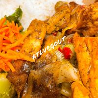 Salt and pepper tofu  at Envegan in East Point