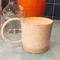 Cute ceramics  at Café Klin in Paris