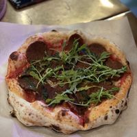 Pepperoni pizza   at KOM in Moscow