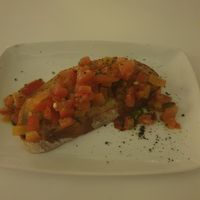 Starter: Bruschetta at Bianco Restaurant in Tenerife