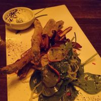 Tempura asparagus  at Munchie in Chamonix-mont-blanc