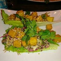 Quinoa, mango, roasted buckwheat  at Munchie in Chamonix-mont-blanc