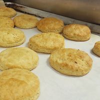 Sage and Italian herb buttermylk biscuits #Veganuary at Heaven Sent Foods in Flagstaff