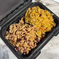 Red Beans and Rice & Cabbage at Motherland Kitchen in Frederick