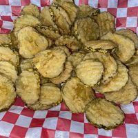 Fried pickles  at Tom's Extreme Pizzeria in Ocean Springs