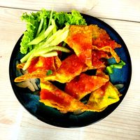 Fried Wonton #Veganuary at Bún Huế Cafe in Central Singapore