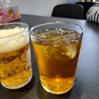 Housemade iced tea sugarless (Jasmine taste) at Bún Huế Cafe in Central Singapore