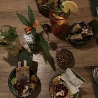 variety of small dishes and bigger bowls at Vegan House - Schillerplatz in Dresden