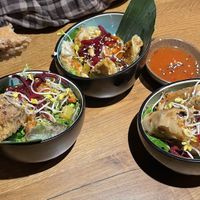 Tofu Peanut Sticks, Gyoza, Spring Rolls at Vegan House - Schillerplatz in Dresden