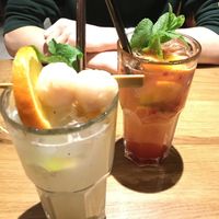 pearls on the beach and red river  at Vegan House - Schillerplatz in Dresden