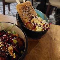 Marinated seitan - and peanut Tofu sticks at Vegan House - Schillerplatz in Dresden