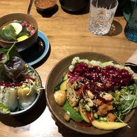 Tea, summer rolls and vegan bowl  at Vegan House - Schillerplatz in Dresden
