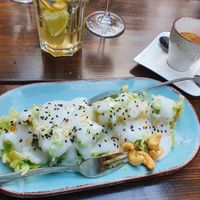 gebackene Banane in Kokossauce at Vegan House - Schillerplatz in Dresden