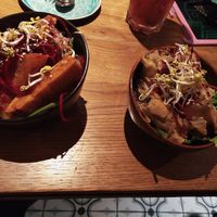 Süßkartoffelpancake, Frühlingsrollen at Vegan House - Schillerplatz in Dresden