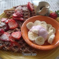 coconut waffles at Deer Run Bed and Breakfast in Big Pine Key