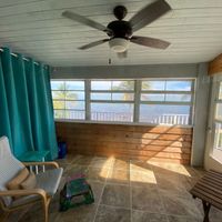 Our private porch with oceanview at Deer Run Bed and Breakfast in Big Pine Key