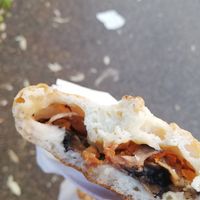 Calzone with mashroom at Vegustibus in Rome