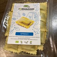 Ravioli with spinach and vegan cheese  at Vegustibus in Rome