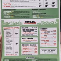 Menu Card Oct 2024 at Best Bagels - Lumiere in Lyon