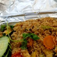Fried rice with tofu and veggies at Thai Vegan in Santa Monica