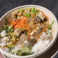 green bowl   at Poke House in Rome