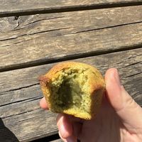 Pasticciotto con crema al pistacchio   at Bar Pasticceria Martinucci Laboratory in Alberobello