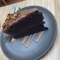Vegan chocoladetaart   at Madre in Amsterdam