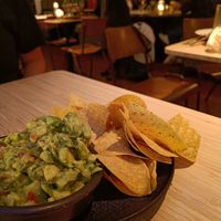 Guacamole with tortillas at Madre in Amsterdam