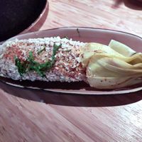 Grilled corncob at Madre in Amsterdam