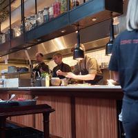 Cooking area at Madre in Amsterdam
