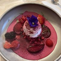 A dessert using white chocolate molè  at Madre in Amsterdam