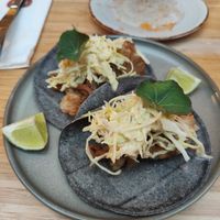 Mushroom tacos at Madre in Amsterdam