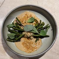 Green beans  at Madre in Amsterdam