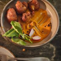 Realy amazing couliflower wings at Madre in Amsterdam