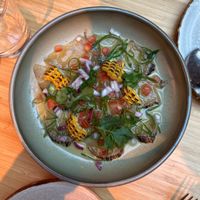 Ceviche of the day with yakuma sauce, cold  at Madre in Amsterdam