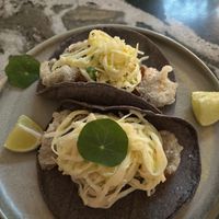 tempura chicken taco  at Madre in Amsterdam