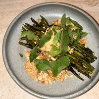 Chintextle Green Beans  at Madre in Amsterdam