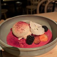 Coconut ice cream at Madre in Amsterdam