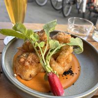 Cauliflower with mole  at Madre in Amsterdam