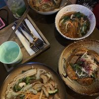 Pho, dumpling soup, dumplings and pancakes  at Caphe HOA 1 in Berlin