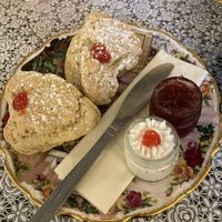 Vegan Scones  at The Tudor Rose Tearooms & Garden in Plymouth