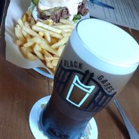 Vegan Burger + Black Gates at The Barley Mow in Bristol