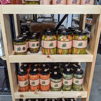Pickled things at Chickpeace Zero Waste Refillery in Kelowna
