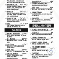 Menu 2  at Pokebar in San Juan