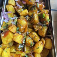 Tamarind fries  at Mowgli in Leeds